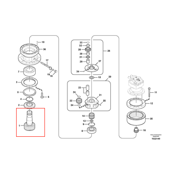 EC210回转大轴 EC210 回转大轴