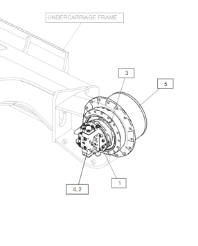 E320GC 行走总成 E320GC Commandes