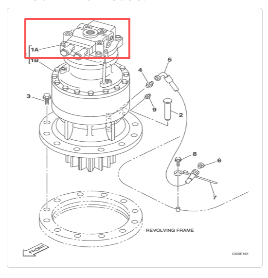 SH200 回转马达 SH200 Pièces de rechange