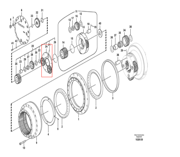 EC290 行走一级星架 EC290 行走一级星架