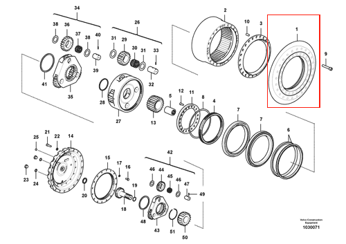 EC480 行走驱动盘 EC480 Pièces de rechange