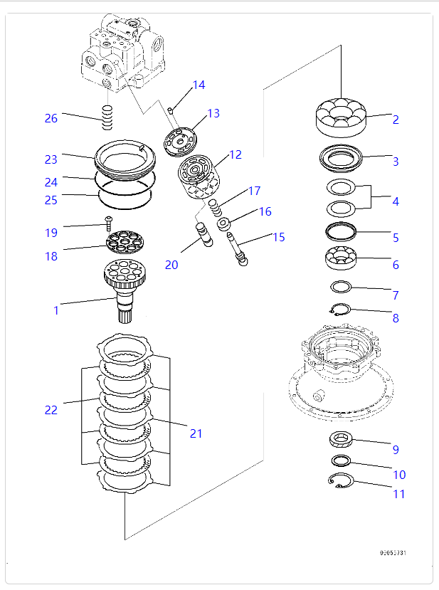 PC1250-8 回转马达