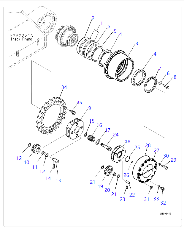 PC490-10 Pi&egrave;ces de rechange
