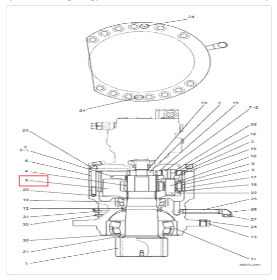 SK200-8回二架总成